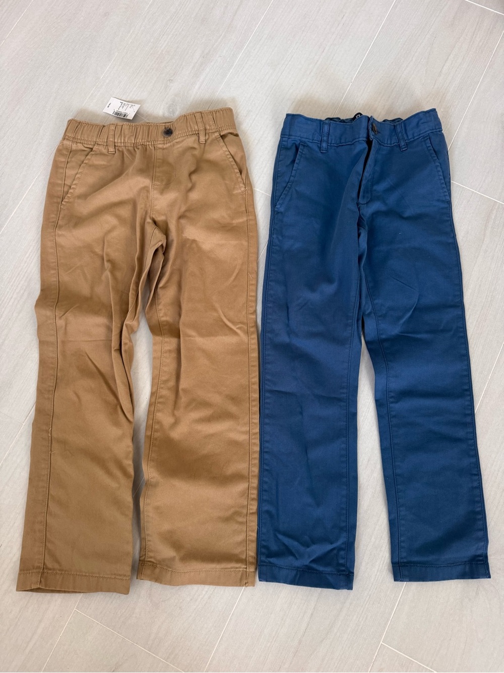 The Children's Place Tan and Navy Kids Chinos